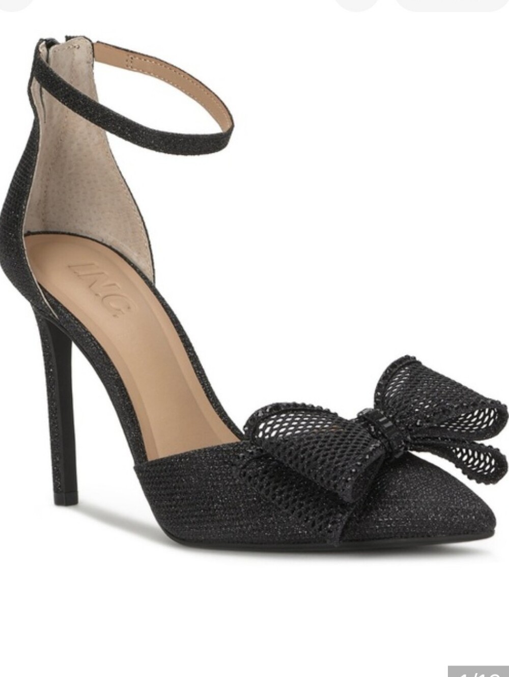 INC International Concepts Kierstyn2F Black Beauty Heels - Black